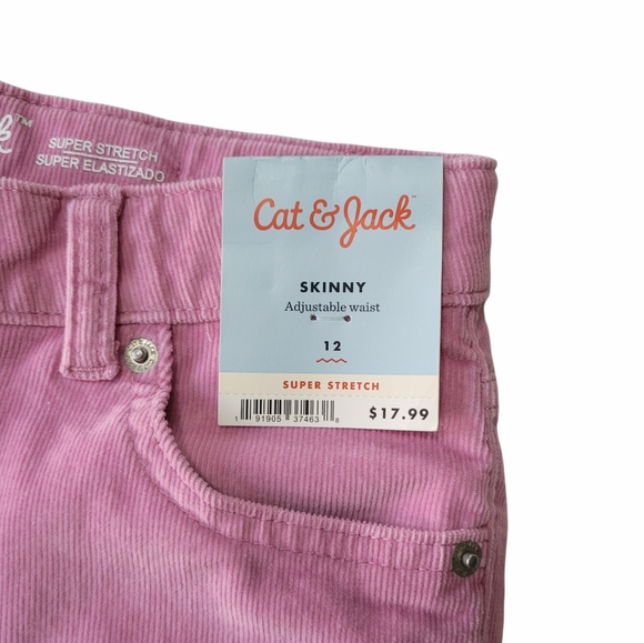 Girls Cat & Jack Pink Corduroy Pants Sz 22 NWT - Picture 3 of 5